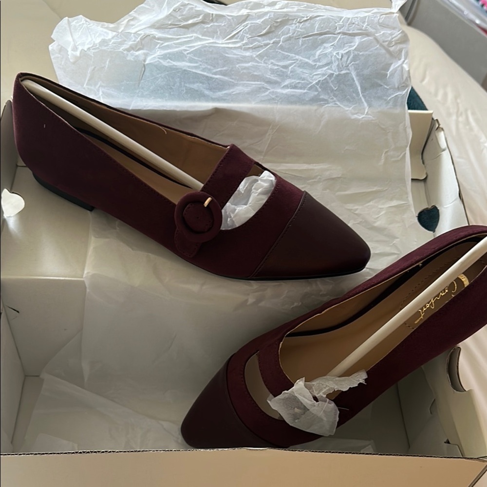 Cato Red Flats Comfortable Loafers